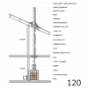 Дымоход Ø 120 проход через крышу с пожароизоляцией