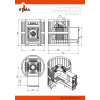 Чугунная печь для бани ЭТНА 18 (ДТ-4) Стандарт