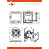 Чугунная печь для бани ЭТНА 18 (Панорама) М Стандарт