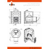 Чугунная печь для бани ЭТНА 24 (Панорама) Закрытая каменка