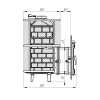 Банная чугунная печь Атмосфера «XL» с нержавеющей сеткой для камней до 32 м³