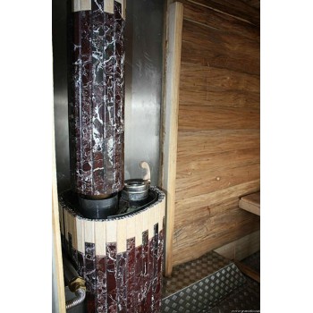 Банная печь Ферингер Ламель Макси серии ПФ до 28 м³ Россо Леванте Окаменевшее дерево «КОМПЛЕКТ»