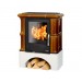 Кафельная печь-камин ABX Bavaria KI (прямой цоколь, допуск воздуха извне) с теплообменником (6,9 кВт в воду)