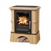 Кафельная печь-камин ABX Bavaria K (кафельный цоколь) с теплообменником (6,9 кВт в воду)