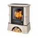 Кафельная печь-камин ABX Bavaria K (кафельный цоколь) с теплообменником (6,9 кВт в воду)