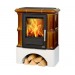 Кафельная печь-камин ABX Bavaria K (прямой цоколь) с теплообменником (6,9 кВт в воду)