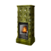 Кафельная печь-камин ABX Kaledonie KPI (вставка комбо, допуск воздуха извне, с верхней плитой)