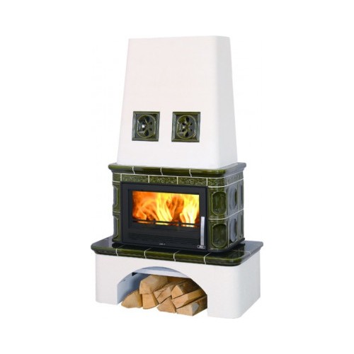 Кафельная печь-камин ABX Laponie I (допуск воздуха извне)