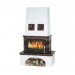 Кафельная печь-камин ABX Laponie с теплообменником (10 кВт в воду)