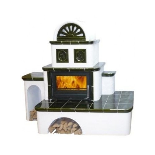 Кафельная печь-камин ABX Oxford с теплообменником