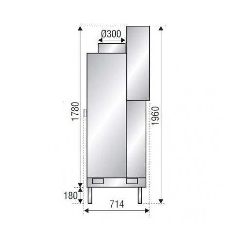 Каминная топка Axis F 1400 simple face BN3