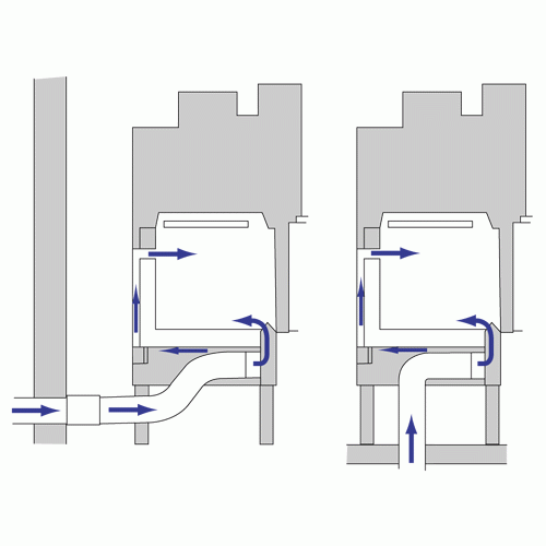 Каминная топка Axis H 1400 simple face WS Black