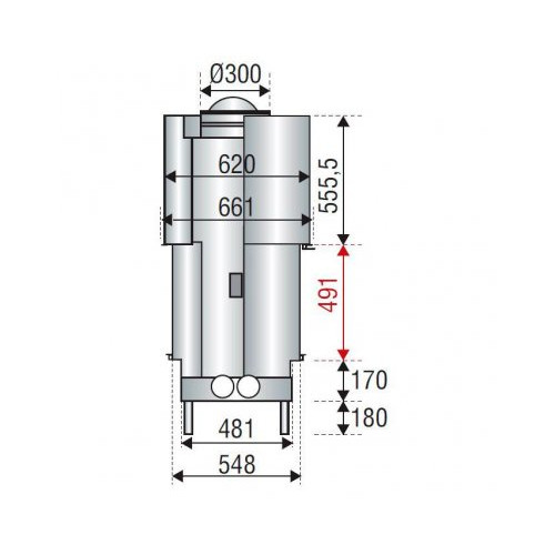 Каминная топка Axis H 1600 double face BN2