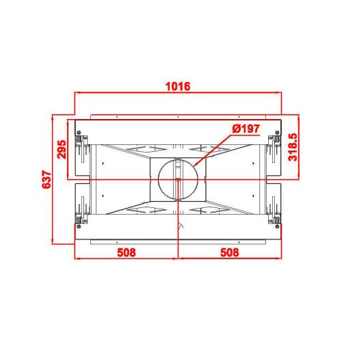 Каминная топка Axis KW 100 double face