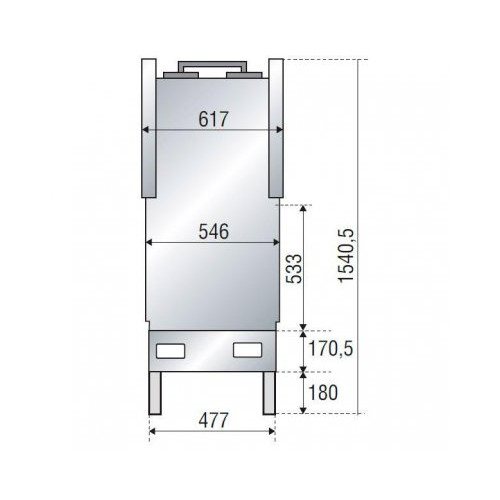 Каминная топка Axis F 1000 double face BN1