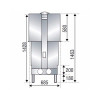 Каминная топка Axis H 1600 double face XXL WS Black BN2