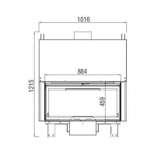 Каминная топка Axis KW100 Simple Face BN1