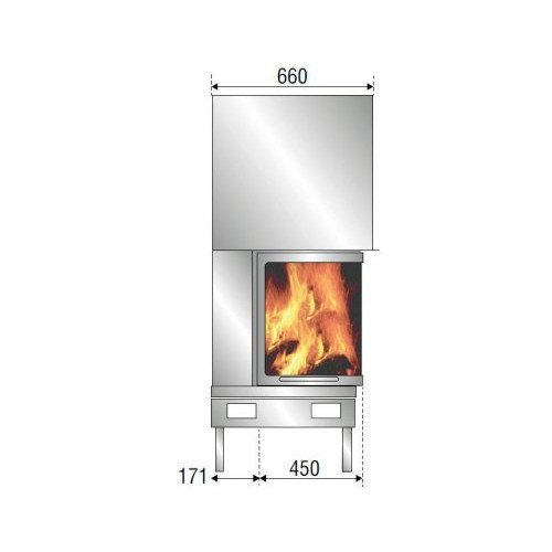 Каминная топка Axis F 900 3 glasses BG1