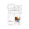 Каминная топка Axis F 900 right lateral glass BG1