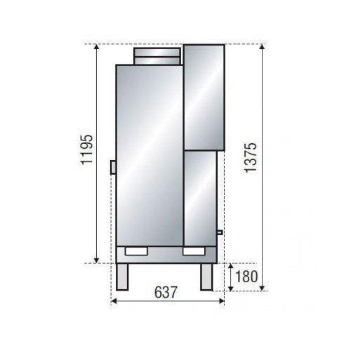 Каминная топка Axis H 1000 simple face BN1