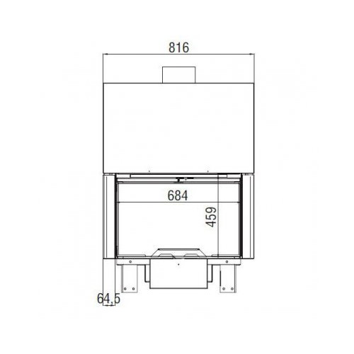 Каминная топка Axis KW80 Simple Face BN1