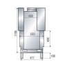 Каминная топка Axis H 1000 double face WS Black BG1