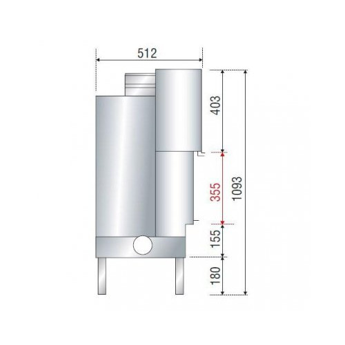 Каминная топка Axis H 800 simple face WS Black BN1