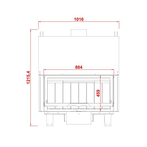 Каминная топка Axis KW100 Simple Face