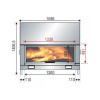 Каминная топка Axis H 1600 simple face BG2