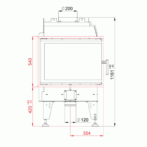 Дровяная топка BeF Therm 8 CP