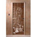 Дверь Дженифер бронза с рисунком