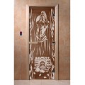 Дверь Горячий пар бронза с рисунком