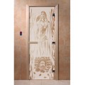 Дверь Горячий пар сатин с рисунком