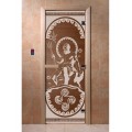 Дверь Посейдон бронза  с рисунком