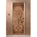 Дверь Посейдон бронза матовая  с рисунком