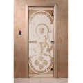 Дверь Посейдон сатин  с рисунком