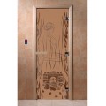 Дверь Волшебный пар бронза матовая  с рисунком