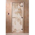 Дверь Береза сатин  с рисунком