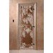 Дверь Березка бронза  с рисунком
