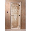 Дверь Египет прозрачная  с рисунком