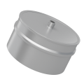 Заглушка тройника с конденсатоотводом нержавеющая сталь 0.5 мм