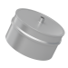Заглушка тройника с конденсатоотводом нержавеющая сталь 0.5 мм