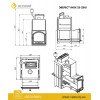 Печь для бани Эверест INOX 25 (205) под обкладку (AISI 430)