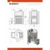 Печь для бани Эверест Ковка 24 (281) закрытая каменка