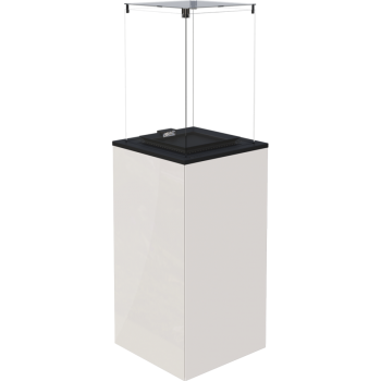 Газовый обогреватель (уличный) PATIO/MINI/M/G30/37MBAR/B- белое стекло, с ручным упр. (8,2кВт)