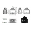 Каминная топка Oliwia/LT (стекло слева-тунель)
