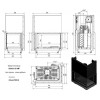 Каминная топка Oliwia/P/BS/G (угловое стекло справа,гильотина)