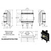 Каминная топка стальная BLANKA/670/570/LP/BS (угловое стекло слева-справа) (12 кВт)