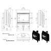 Каминная топка стальная BLANKA/670/570 (12 кВт)