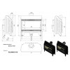Каминная топка стальная Blanka 910 (14 кВт)